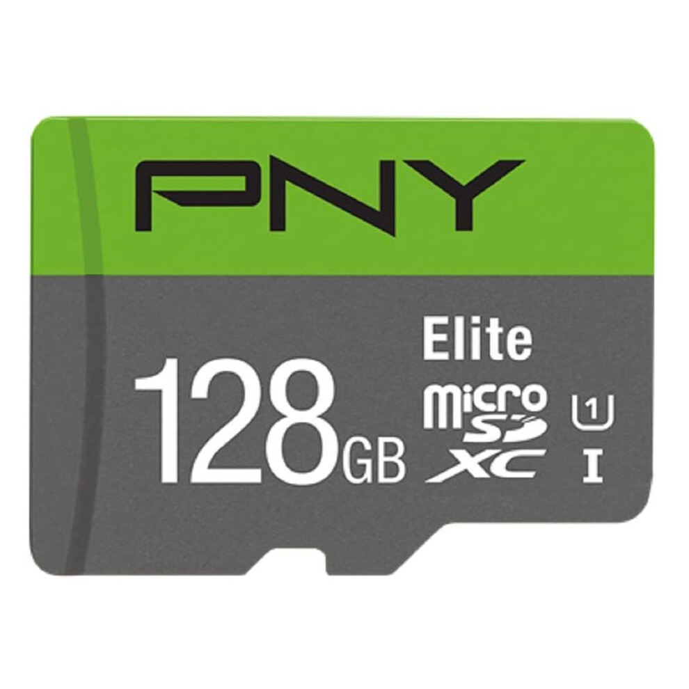Pny Elite Microsdxc Card 128Gb Class 10 Uhs-I U1 100Mb/S A1 V10 751492625706