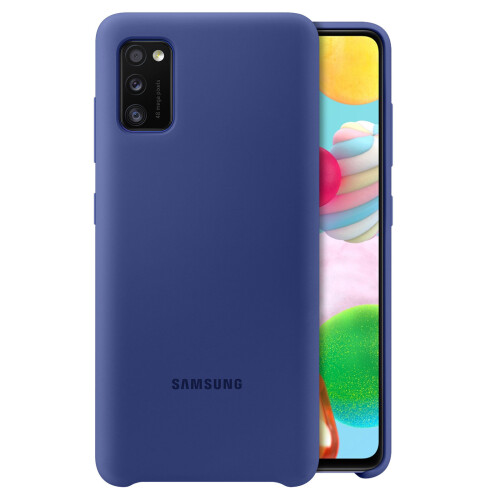 Samsung Back cover Samsung Galaxy A41 Semi-Rigid Soft Touch Silicone Original Blue 1
