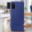 Samsung Back cover Samsung Galaxy A41 Semi-Rigid Soft Touch Silicone Original Blue 3