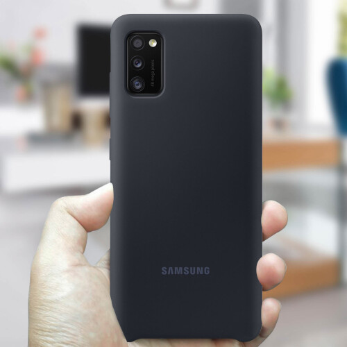 Samsung Samsung Galaxy A41 Semi-Rigid Soft Touch Silicone Back cover Black Original 2