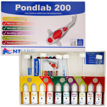 NT Labs Pondlab 200 Test Kit RH068 - Award-Winning 6-Parameter Pond Water Test, 200+ Tests, Includes Test Tube Rack