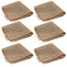 (60cm x 60cm, x6) Aquacadabra Hessian Squares Aquatic Pond Plant Basket Liners for Lilies & Marginals