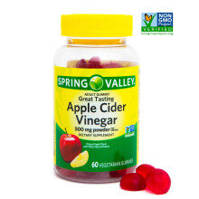 Spring Valley Great Tasting Apple Cider Vinegar Gummy, 60 Vegetarian Gummies