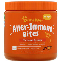 Zesty Paws, Băuturi pentru Alerte și Imunitate, Pentru Câini, Toate Vârstele, Smântână de Măsline, 90 Chews Moale, 11.1 onțe (315 g)