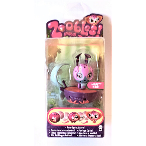 Spin Master Zoobles - {Pinegrove Collection} LEAFY #451 LEAFY and Happitat