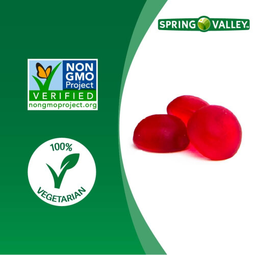 Spring Valley Great Tasting Apple Cider Vinegar Gummy, 60 Vegetarian Gummies 2