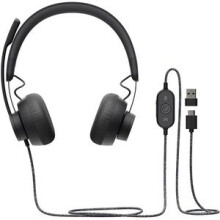Logitech Zone Wired Over-The-Head Stereo Headset Circumaural 32 Ohm 20 Hz T 981-000870