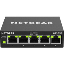 Netgear Gs305E 5 Ports Manageable Ethernet Switch 2 Layer Supported Twisted GS305E-100UKS