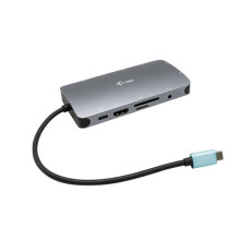 USB-C docking station - I-TEC - 4K HDMI, VGA, RJ45, USB-C, 100W, 3xUSB 3.1, geheugenkaart