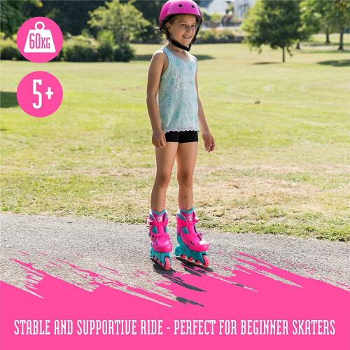 Xootz Xootz Kids Inline Skates Pink/Blue Size S 1