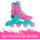 Xootz Xootz Kids Inline Skates Pink/Blue Size S 3