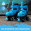 Xootz Xootz Kids Quad Skates Blue Size S 2