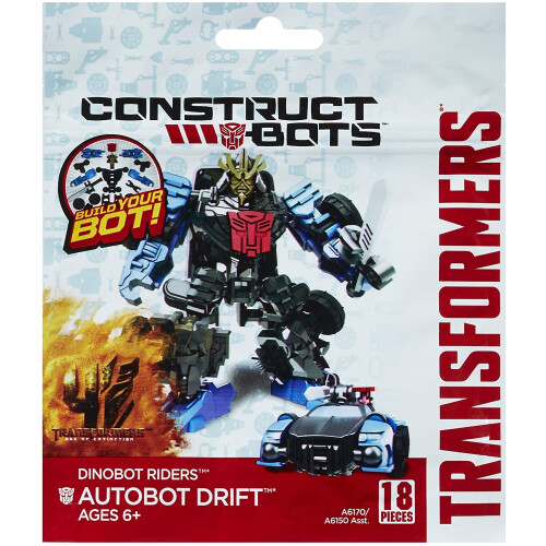 Transformers Autobot Drift Transformers 4 Dinobot Riders Construct-Bots Action Figure