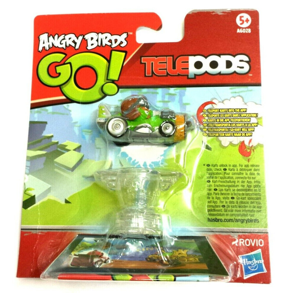 Angry Birds Go! Telepods Kart Pig With Helmet { Cart} Green