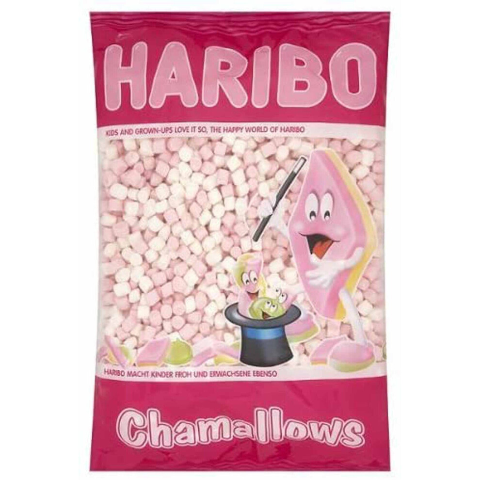 Haribo Chamallows Pink White Mini Mallows 1Kg