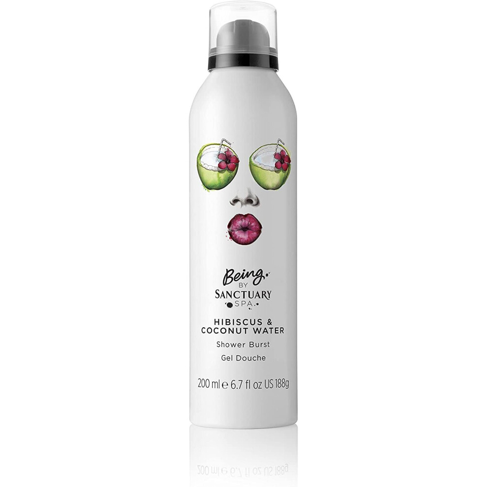 Being by Sanctuary Spa Hibiscus and Coconut Water Shower Burst, 200 ml