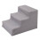 Échelle pour chien à 3 marches, marches douces, housse lavable, pliable, gris 3