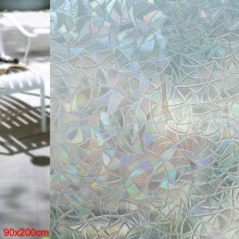 3D Static Illuminative Decorative Privacy Glass Window Film Sticker 90 x 200cm