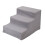 Échelle pour chien à 3 marches, marches douces, housse lavable, pliable, gris 2
