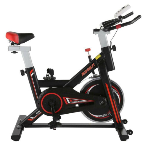 Black Red Home Exercise Bike Stationary Workout Machine on OnBuy