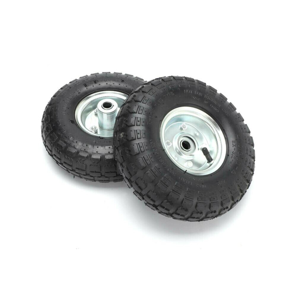 2 X 10" Pneumatic Sack Truck Trolley Wheel Barrow Tyre Tyres Wheels Uk