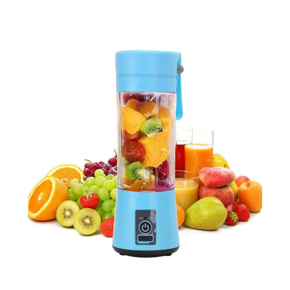 Mini USB Rechargeable Portable Fruit Juicer & Blender - 2-in-1 Bottle & Juicer, USB Charge, Blends Juice, Milkshakes, Ice