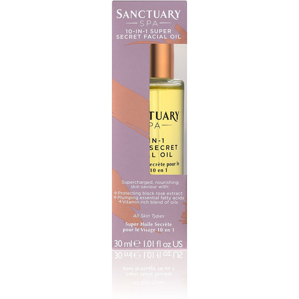 Sanctuary Spa  10-in-1 Super Secret Facial Oil, Black Rose 30 ml