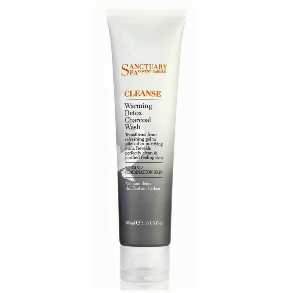 Sanctuary Spa Face Wash Warming Charcoal Detox, 100ml