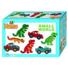 Hama Small World Dinosaur & Car