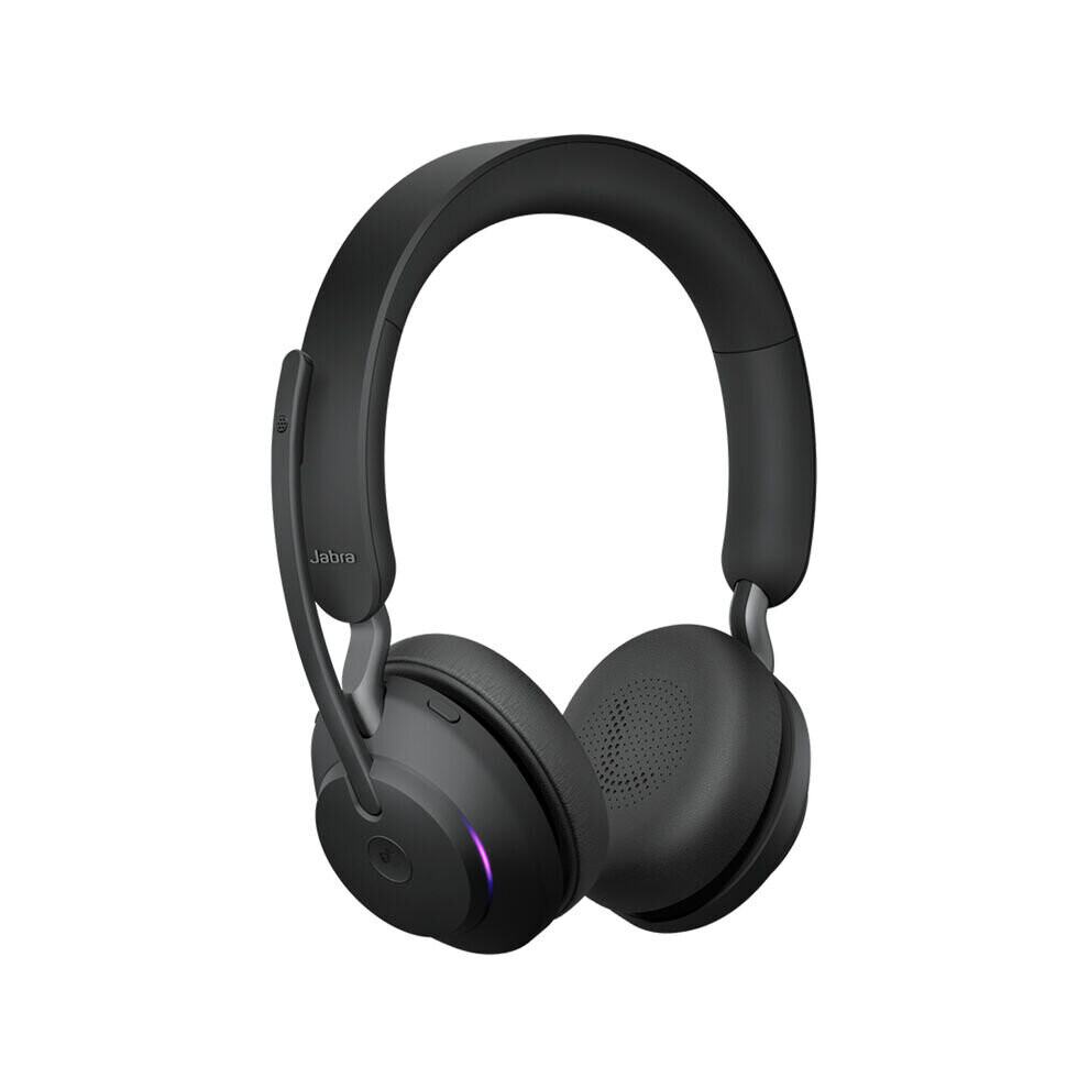 Jabra Evolve2 65 Stereo Wireless On-Ear Headset (Unified Communication, USB Type-C, Black)-image-OPC-P5ZHQ2C-NEW