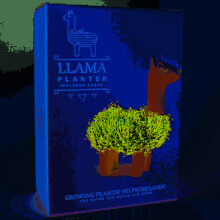 Gift Republic Llama Planter: Kit de semințe adorabil și reutilizabil pentru a crește o lama verde