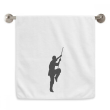Chinese Shaolin Stick Martial Art Culture Hand Towel Bath Facecloth Soft Cotton Washcloth