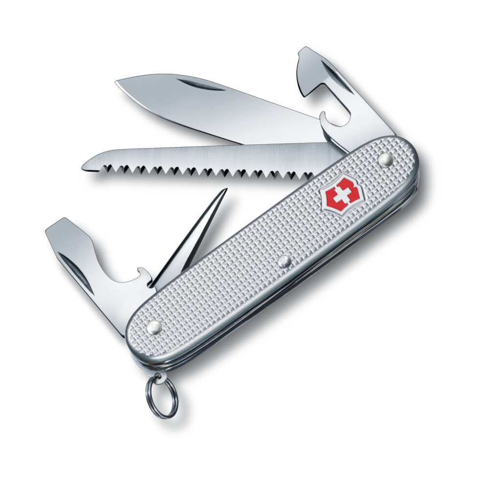 Victorinox FARMER ALOX swiss army knife - 9 functions - ribbed alox handles