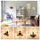 (Black) Industrial Ceiling Lights Chandeliers Semi-Flush Mount Wall Ceiling Lamp Adjustable Socket 1