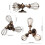(Rust) Industrial Ceiling Lights Chandeliers Semi-Flush Mount Wall Ceiling Lamp Adjustable Socket 2
