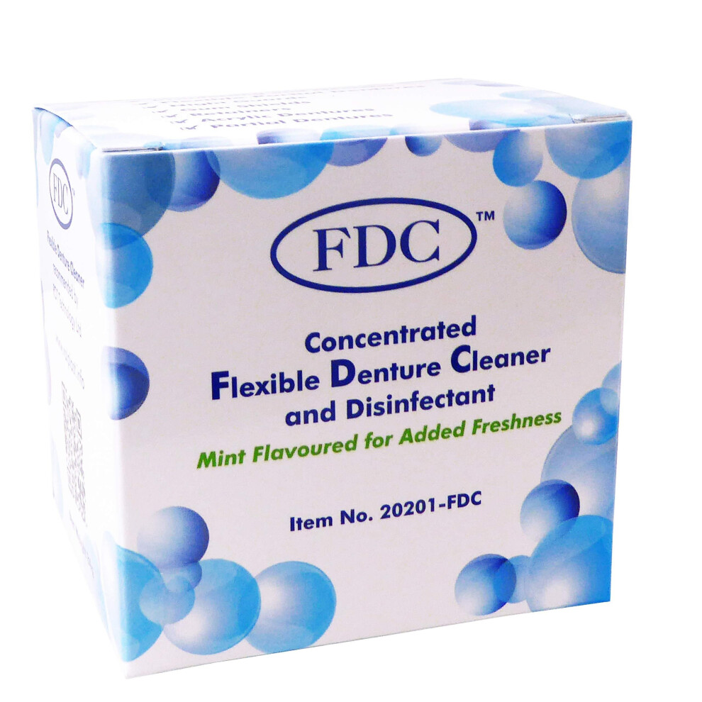 Flexible Denture Cleaner FDC ~ 3 Months Supply ~ Valplast & other Dental Appliances (1 Box (3 Months Supply)) by FDC