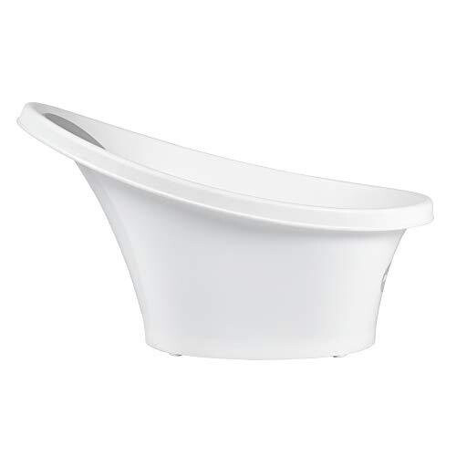 Shnuggle Shnuggle Baby Bath with Plug White with Grey backrest 1