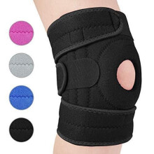 AVIDDA Knee Support with Open-Patella Design for Joint Pain, Sports, Injury Rehabilitation, Knee Brace Adjustable and Breathable for Men Woman with