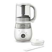 Philips Avent 4-in-1 Healthy Baby Food Maker, For Every Weaning Stage - Steam, Blend, Defrost and Reheat - SCF883/02