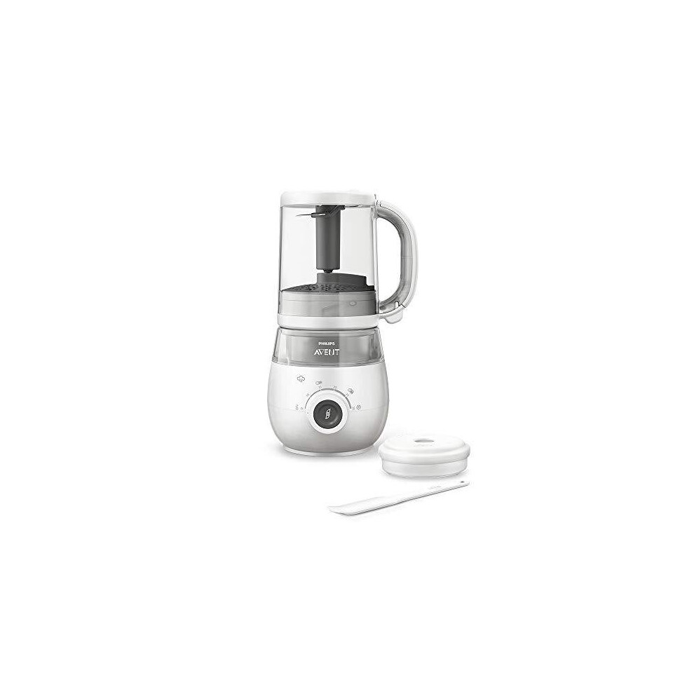 Philips Avent 4-in-1 Healthy Baby Food Maker, For Every Weaning Stage - Steam, Blend, Defrost and Reheat - SCF883/02-image-OPC-P5ZQ8BK-NEW