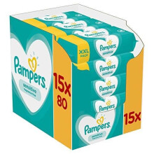 Pampers Sensitive babydoekjes 15x80 = 1200 doekjes 81687213