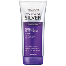 PROVOKE Toning Treatment Mask för Blont, Platinablont, Vitt eller Grått Hår - 200 ml