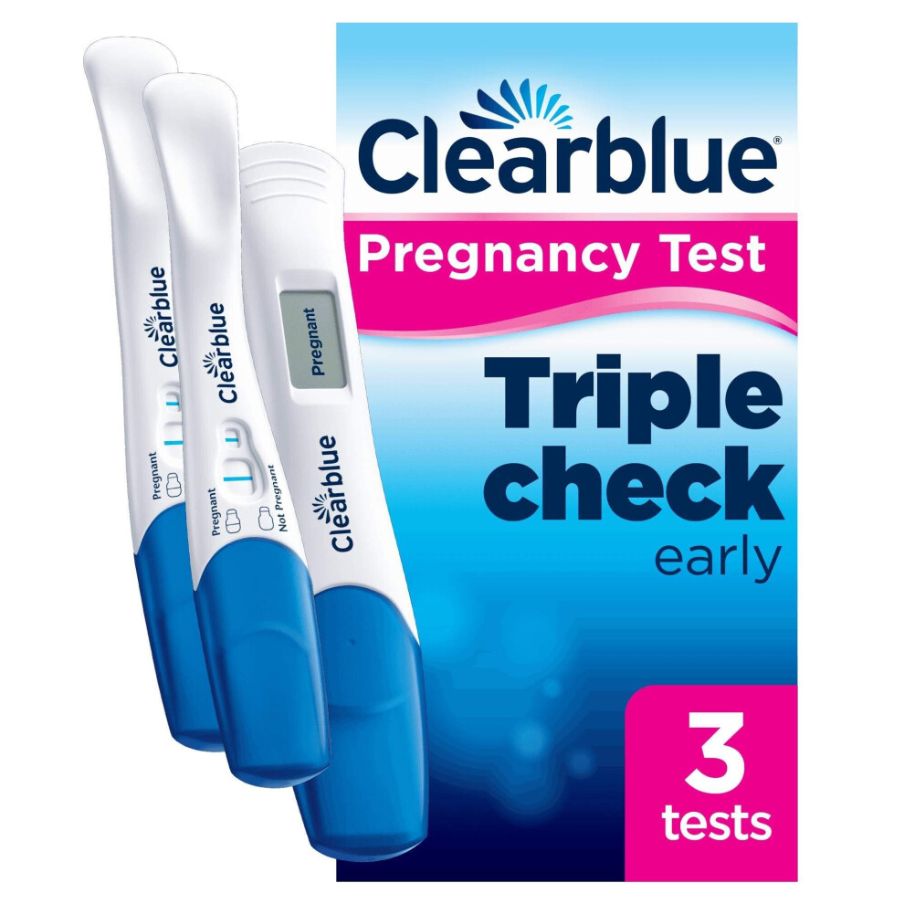 Clearblue Pregnancy Test Ultra Early Triple-Check, Kit of 3 Tests