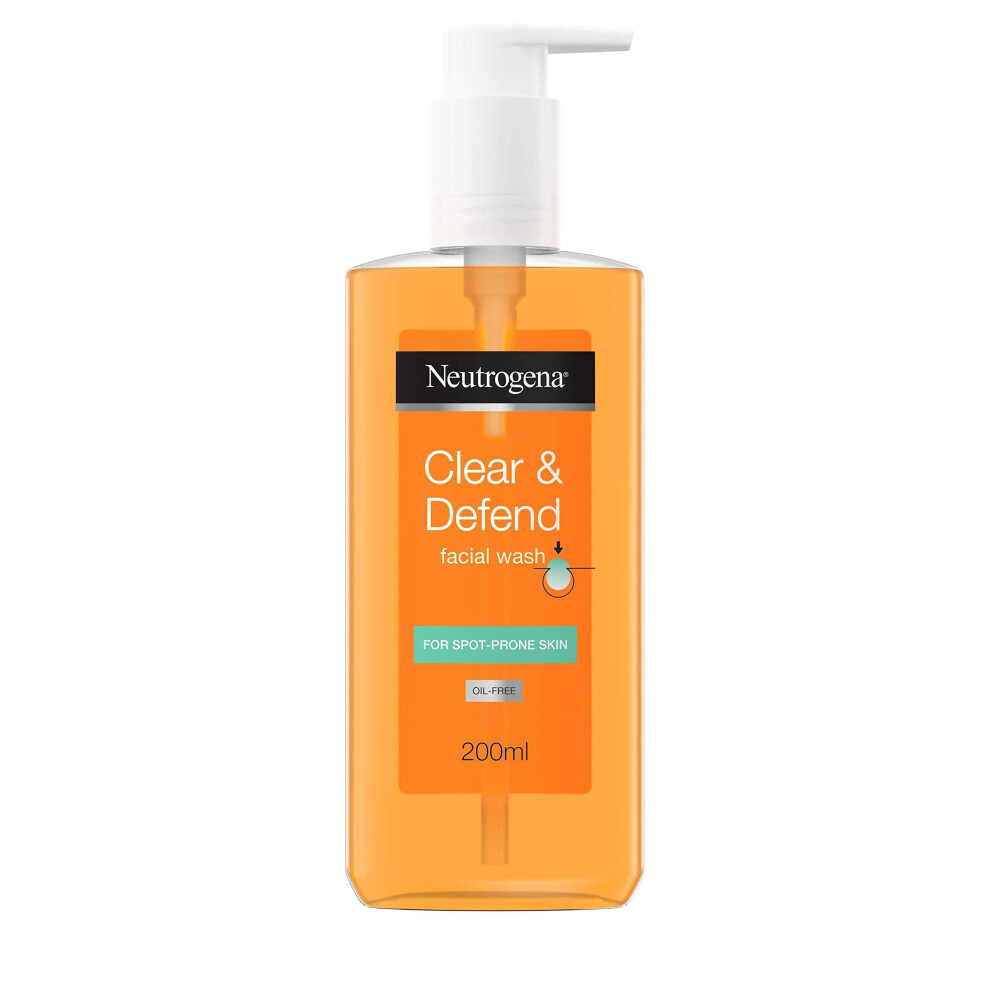 Neutrogena Clear And Defend Facial Wash, 200 Ml