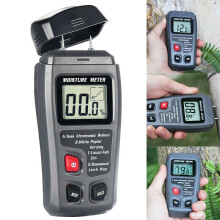 Humidimètre digital LCD Détecteur d'humidité Bois Testeur de caravane Outil Maison