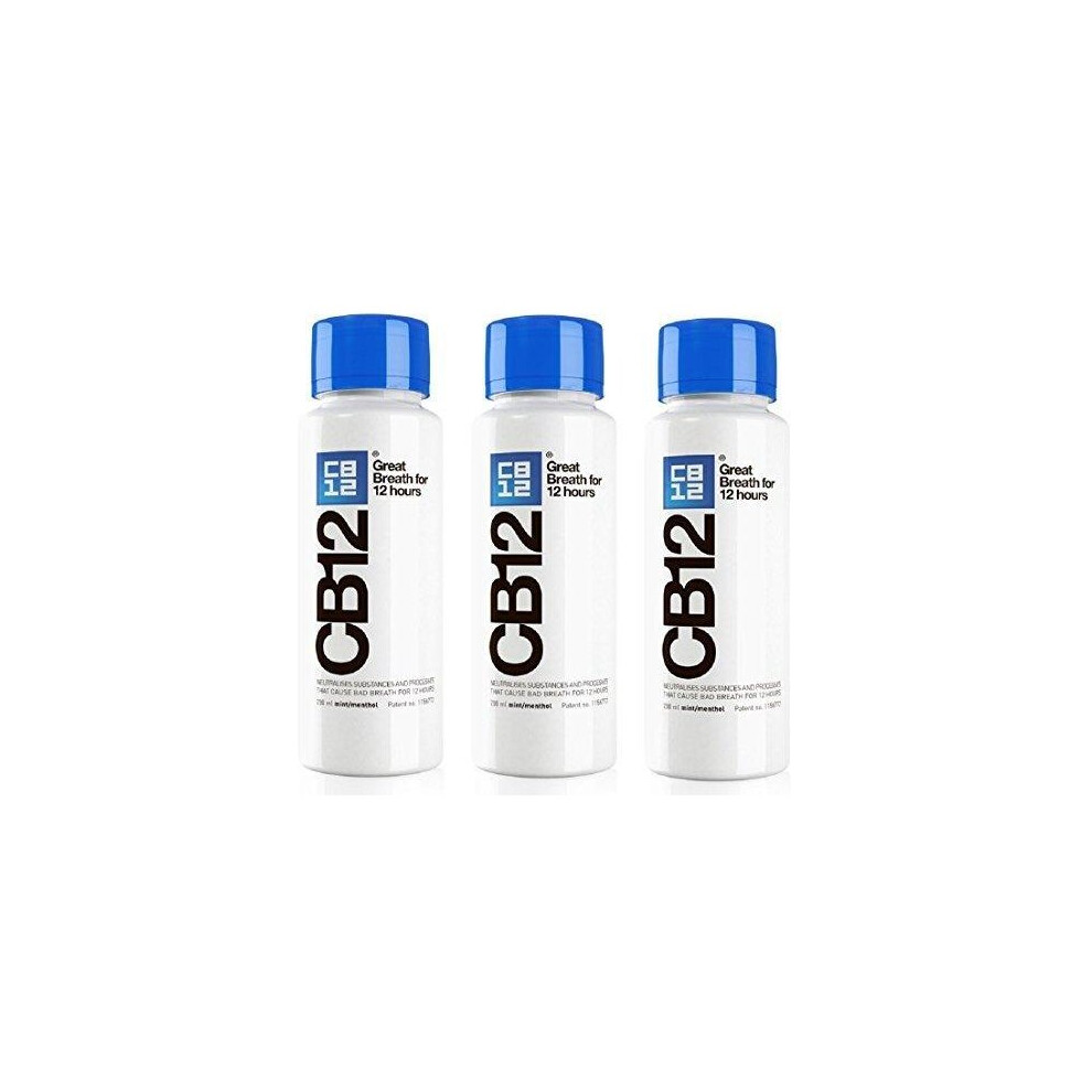 CB12 250ML 3 Pack Mint / Menthol Mouthwash