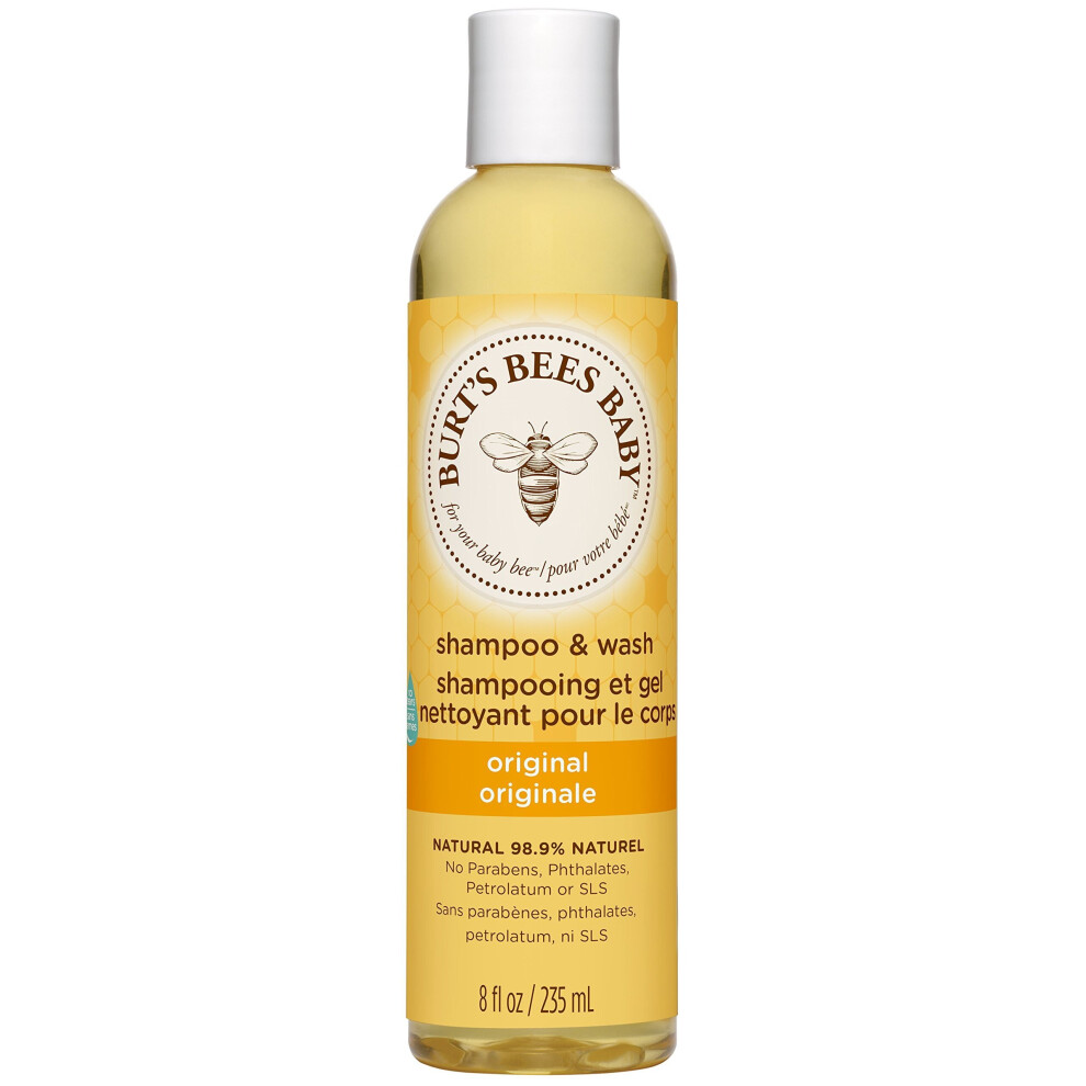 Burt's Bees Baby Shampoo And Wash, Natural, Tear Free Baby Wash,Original,  235 ml