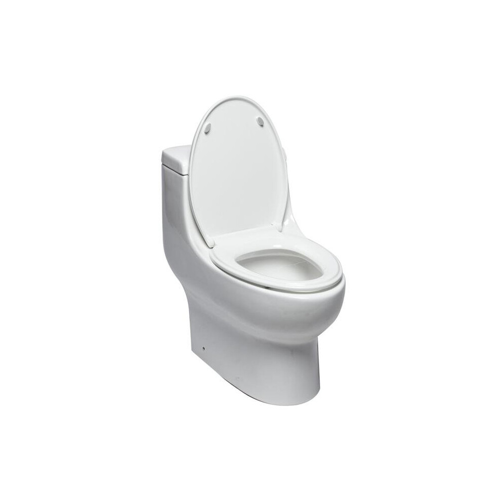 Photos - Toilet Seat EAGO R-358SEAT Replacement Soft Closing Plastic , White for TB358