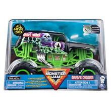 Monster Jam offizieller Grave Digger Monster Truck, Die-Cast Fahrzeug, 1:24 Maßstab
