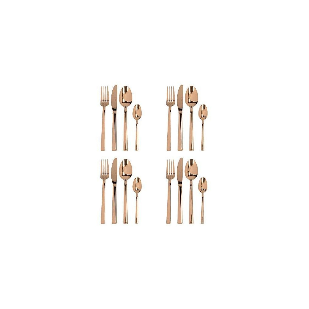 Mikasa Ciara Diseno 16 Piece Cutlery Set PVD Copper